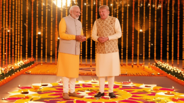Trump & Modi Diwali Celebration: Indian Attire & Festive Joy