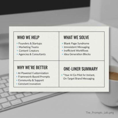 Business & Marketing Starter – 4 Free Prompts (HVP Edition)