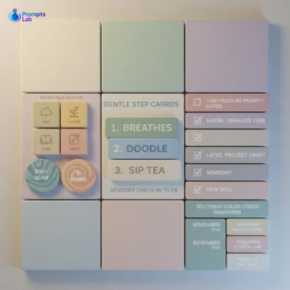 Anxiety-Friendly Productivity – 4 High-Value Prompts (Free Pack)