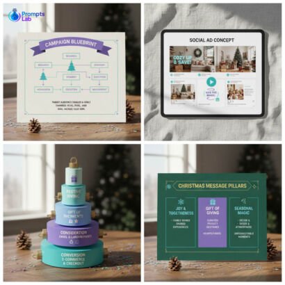 Holiday Campaign Builder – Christmas Marketer Edition – 25 Premium High-Value Prompts