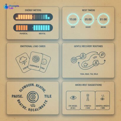 Burnout Prevention & Recovery – 4 High-Value Prompts (Free Pack)