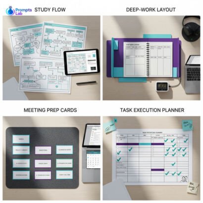ADHD Work & Study Pro Performance Premium Pack – 25 Premium High-Value Prompts