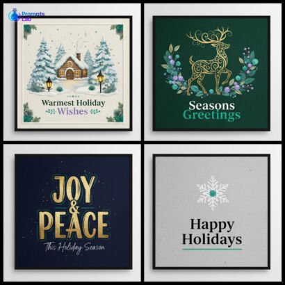 Christmas Greetings & Posters – 25 Premium High-Value Prompts (Christmas Edition)