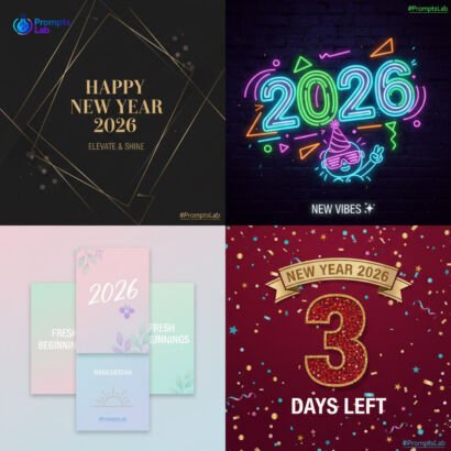 New Year 2026 Instagram Creatives – 25 Premium High-Value Prompts (Mixed Styles)