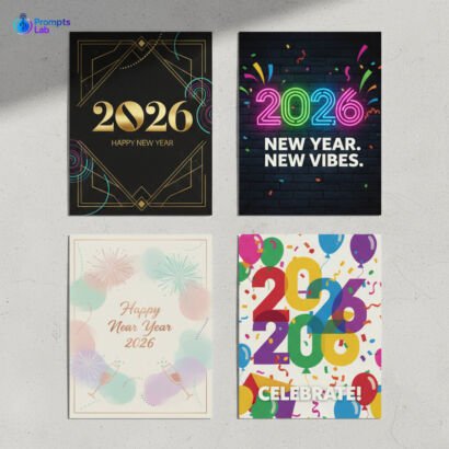 New Year 2026 Greeting & Posters – 25 High-Value Premium Prompts