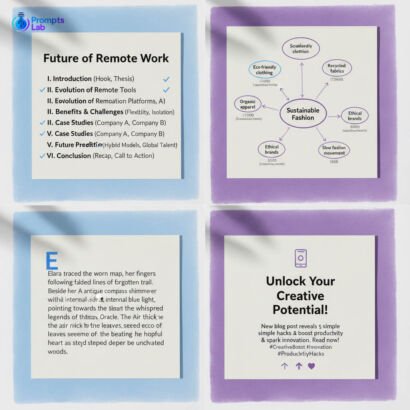 Content Writing & Blogs – 4 High-Value Prompts (Free Pack)