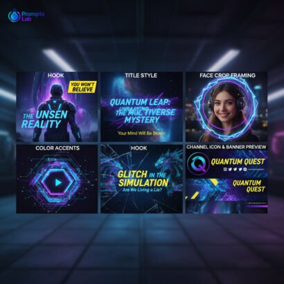 Free YouTube Visual Identity – 4 High-Value AI Prompts Starter Pack